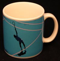 Toscany June Harrison THE SERVE Tennis Coffee Mug 1984